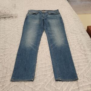 Medium wash joes jeans "the brixton" slim straight jeans size 33!
